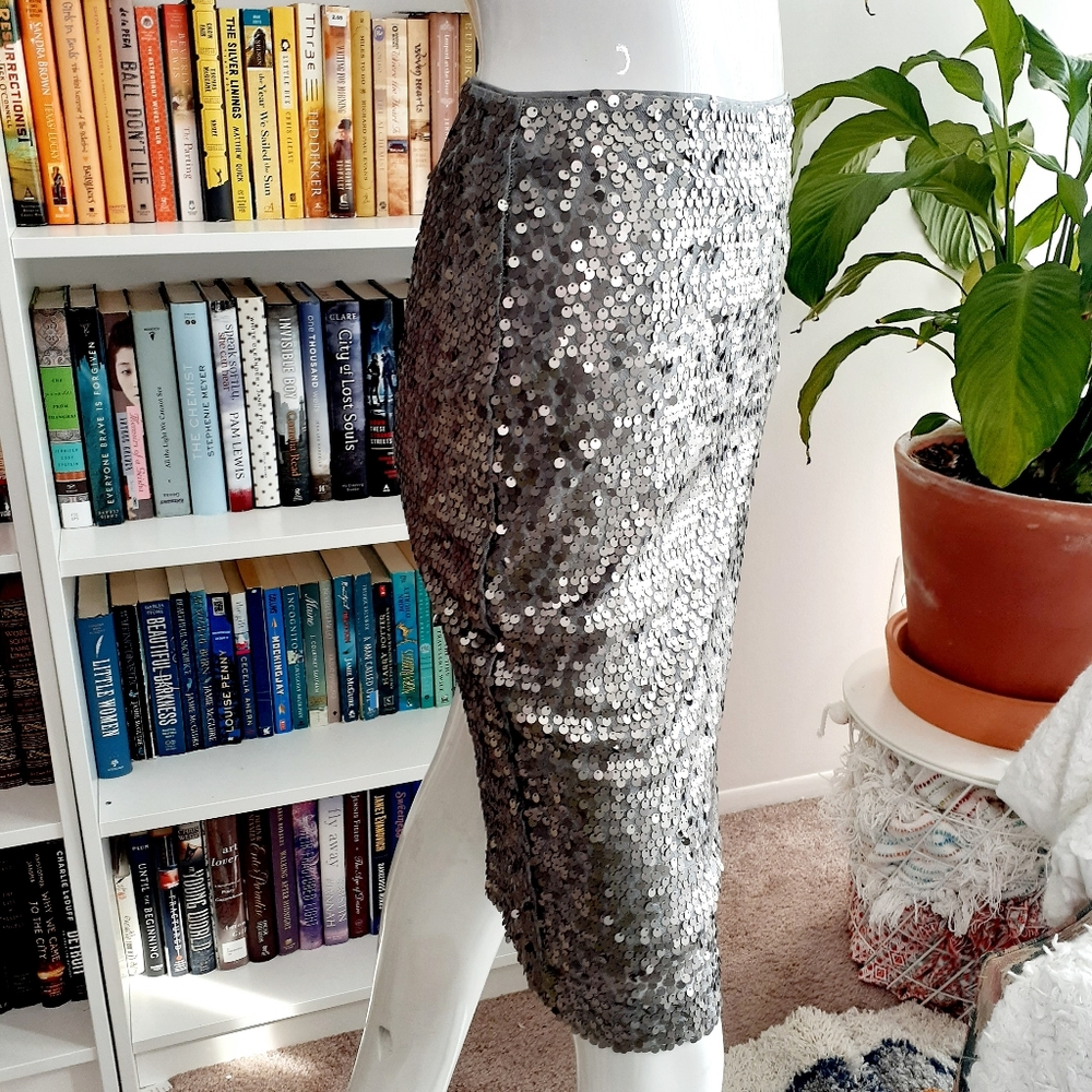 Sequin Pencil Skirt - Picture 2 of 5